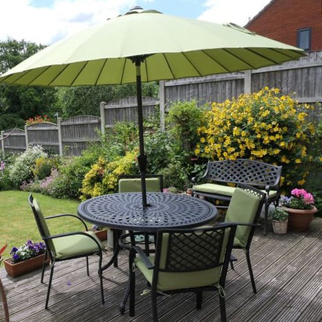 Alice Table 4 Seater Set - Antique Bronze - Image 10