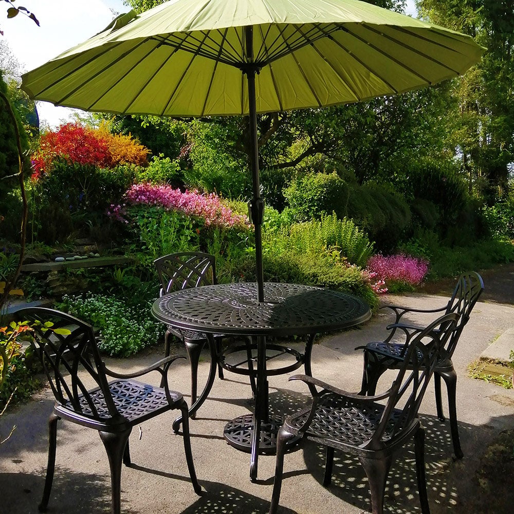 Alice Table 4 Seater Set - Antique Bronze - Image 16