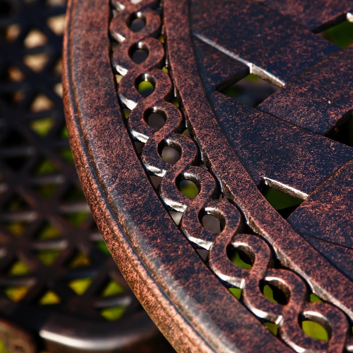 Alice Table 4 Seater Set - Antique Bronze - Image 18