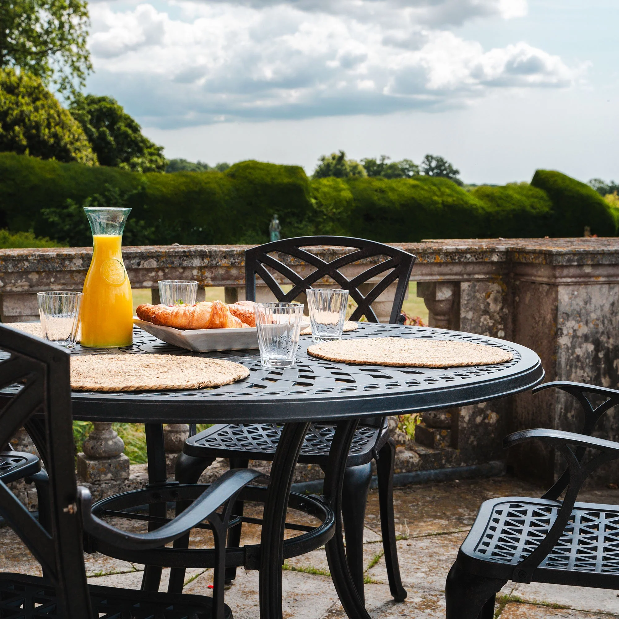 Alice Table 4 Seater Set - Antique Bronze - Image 3
