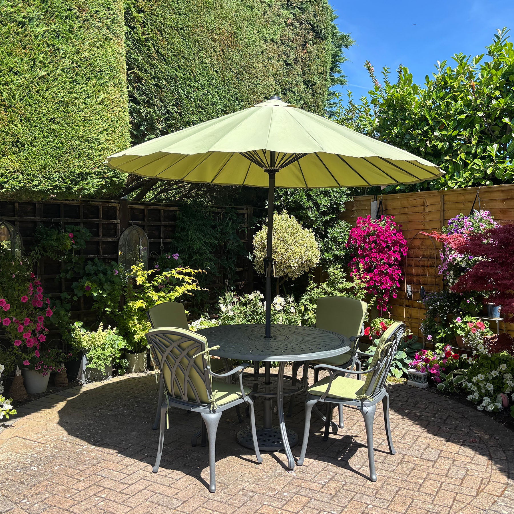 Alice Table 4 Seater Set - Slate - Image 11