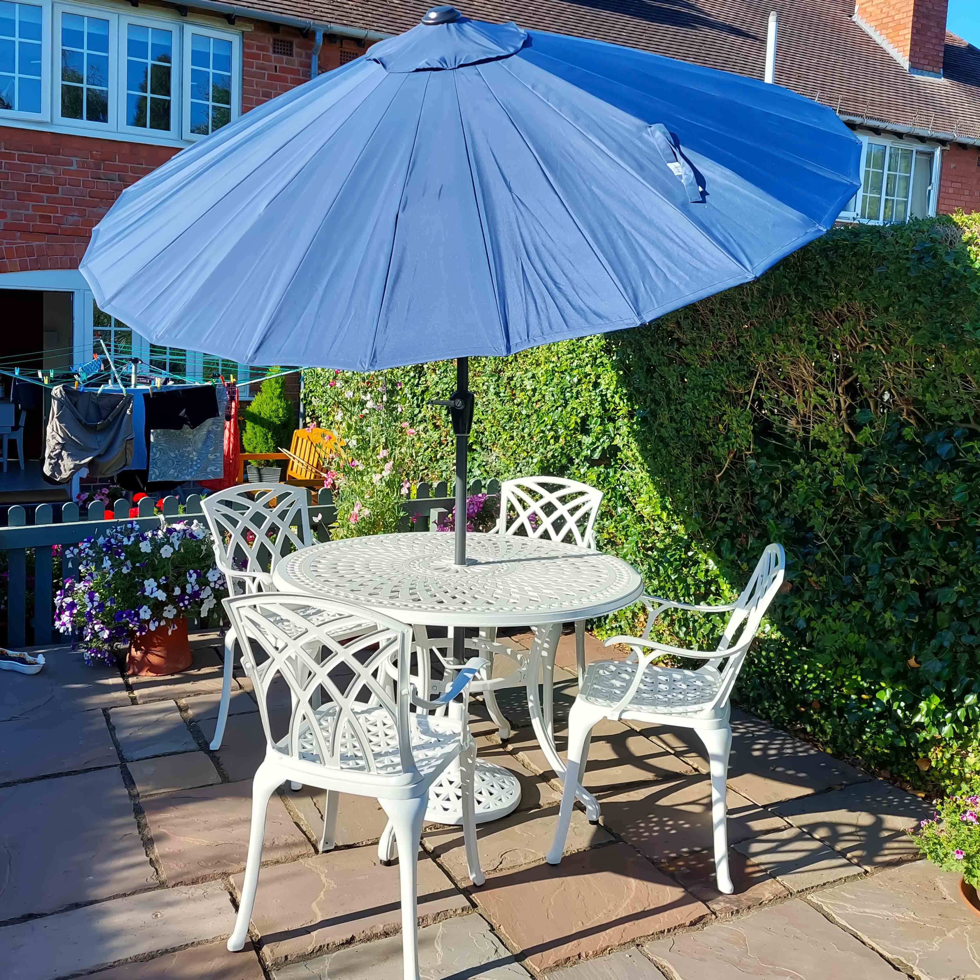 Alice Table 4 Seater Set - White - Image 4