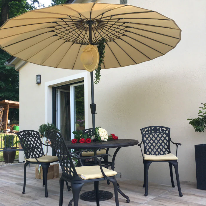 Alice Table 6 Seater Set - Antique Bronze - Image 15