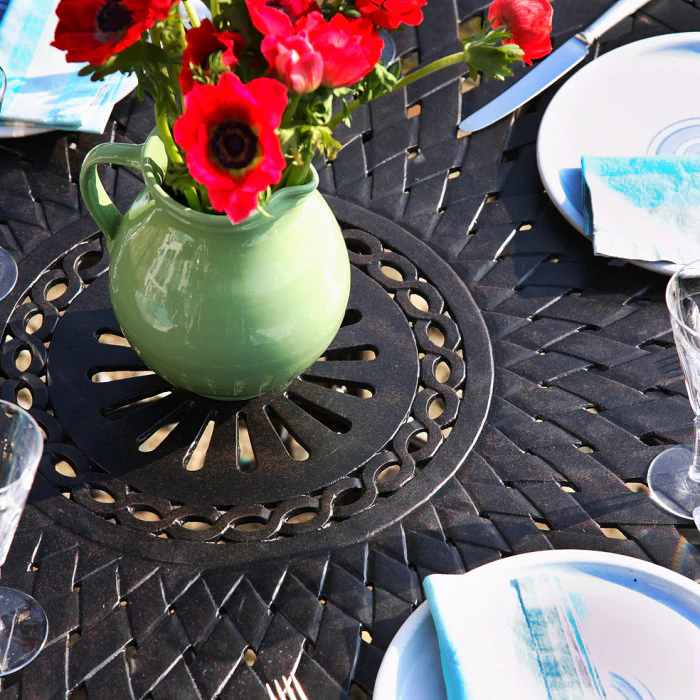 Alice Table 6 Seater Set - Antique Bronze - Image 20