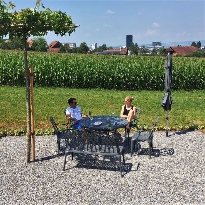 Alice Table 6 Seater Set - Slate - Image 10