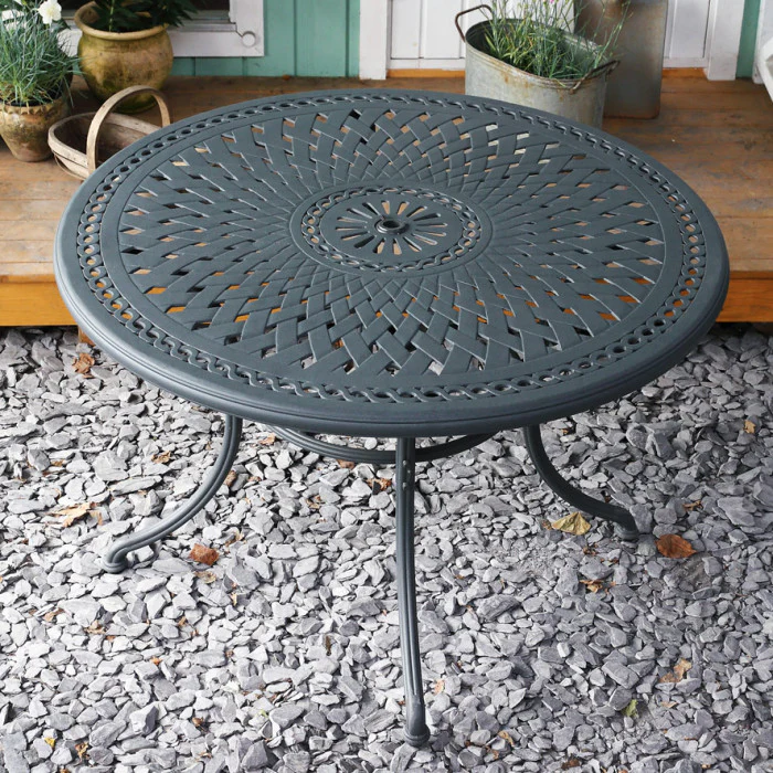 Alice Table 6 Seater Set - Slate - Image 12