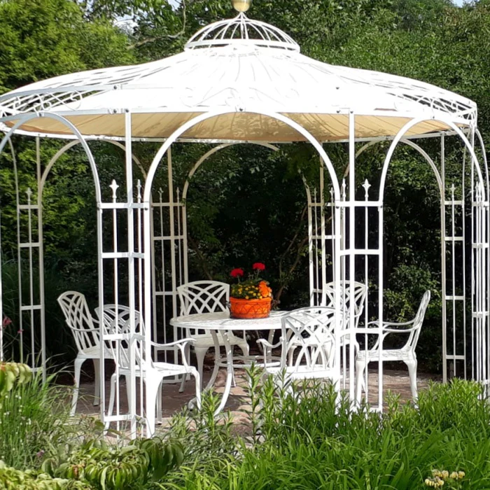 Alice Table 6 Seater Set - White - Image 10