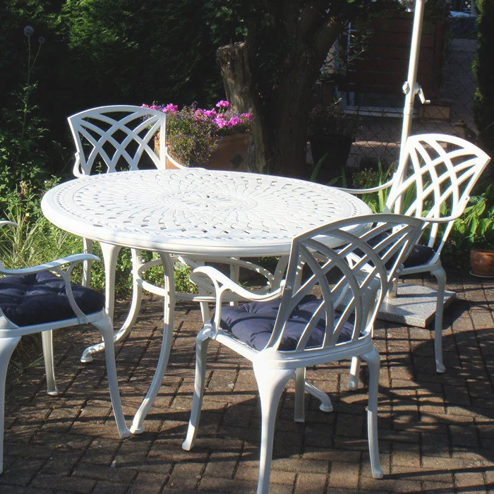 Alice Table 6 Seater Set - White - Image 11