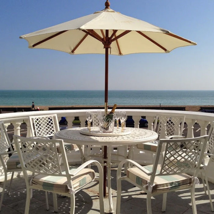 Alice Table 6 Seater Set - White - Image 3