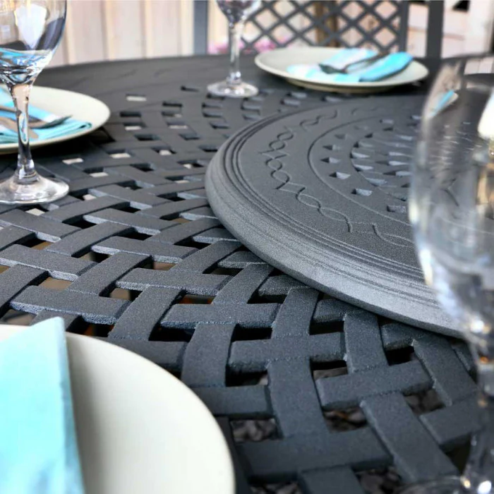 Amelia Table 6 Seater Set - Slate - Image 10