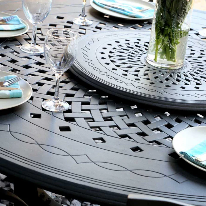 Amelia Table 6 Seater Set - Slate - Image 13