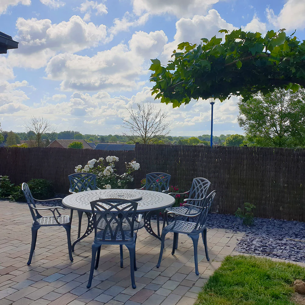 Amelia Table 6 Seater Set - Slate - Image 5