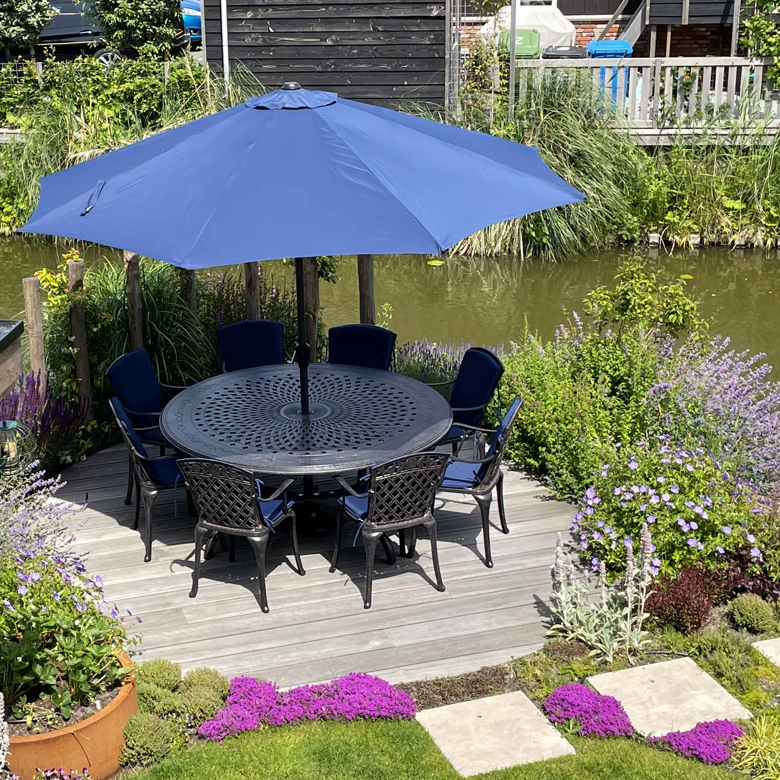 Amelia Table 8 Seater Set - Antique Bronze - Image 5