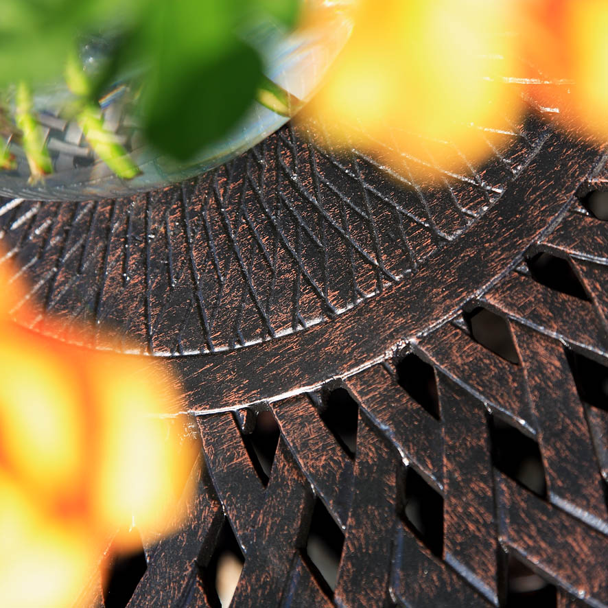 Amelia Table 8 Seater Set - Antique Bronze - Image 6