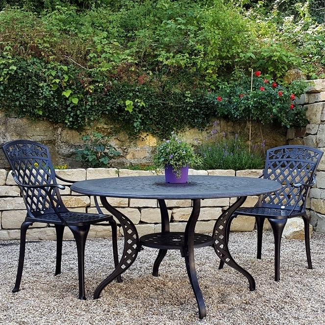 Amelia Table 8 Seater Set - Antique Bronze - Image 9