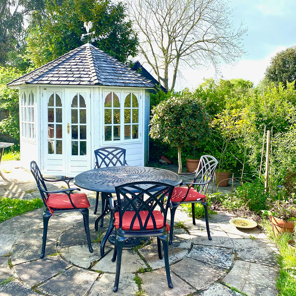 Amy Table 4 Seater Set - Antique Bronze - Image 3