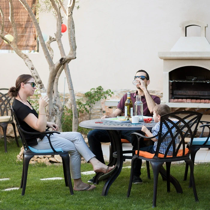 Amy Table 6 Seater Set - Antique Bronze - Image 12