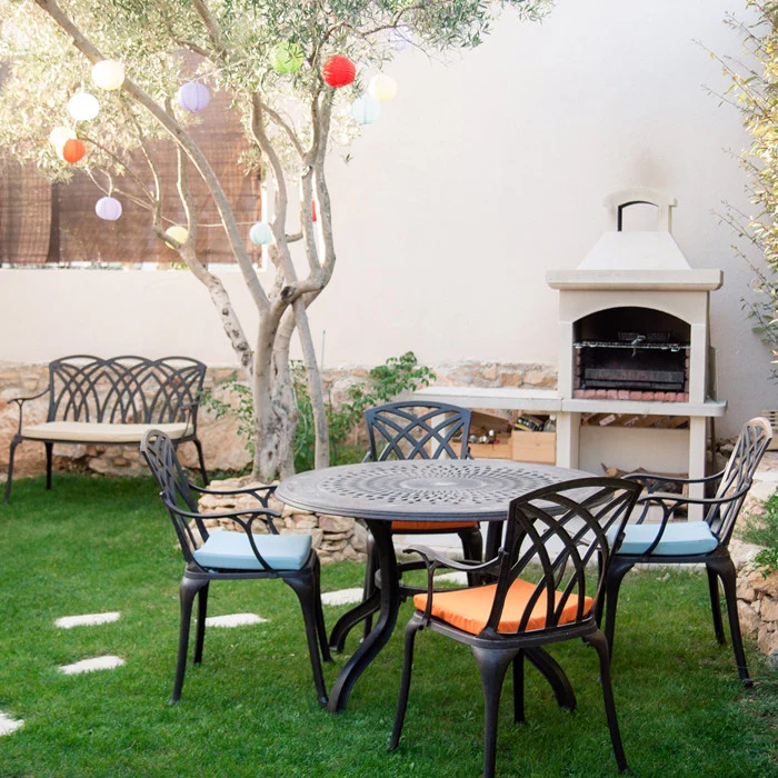 Amy Table 6 Seater Set - Antique Bronze - Image 14