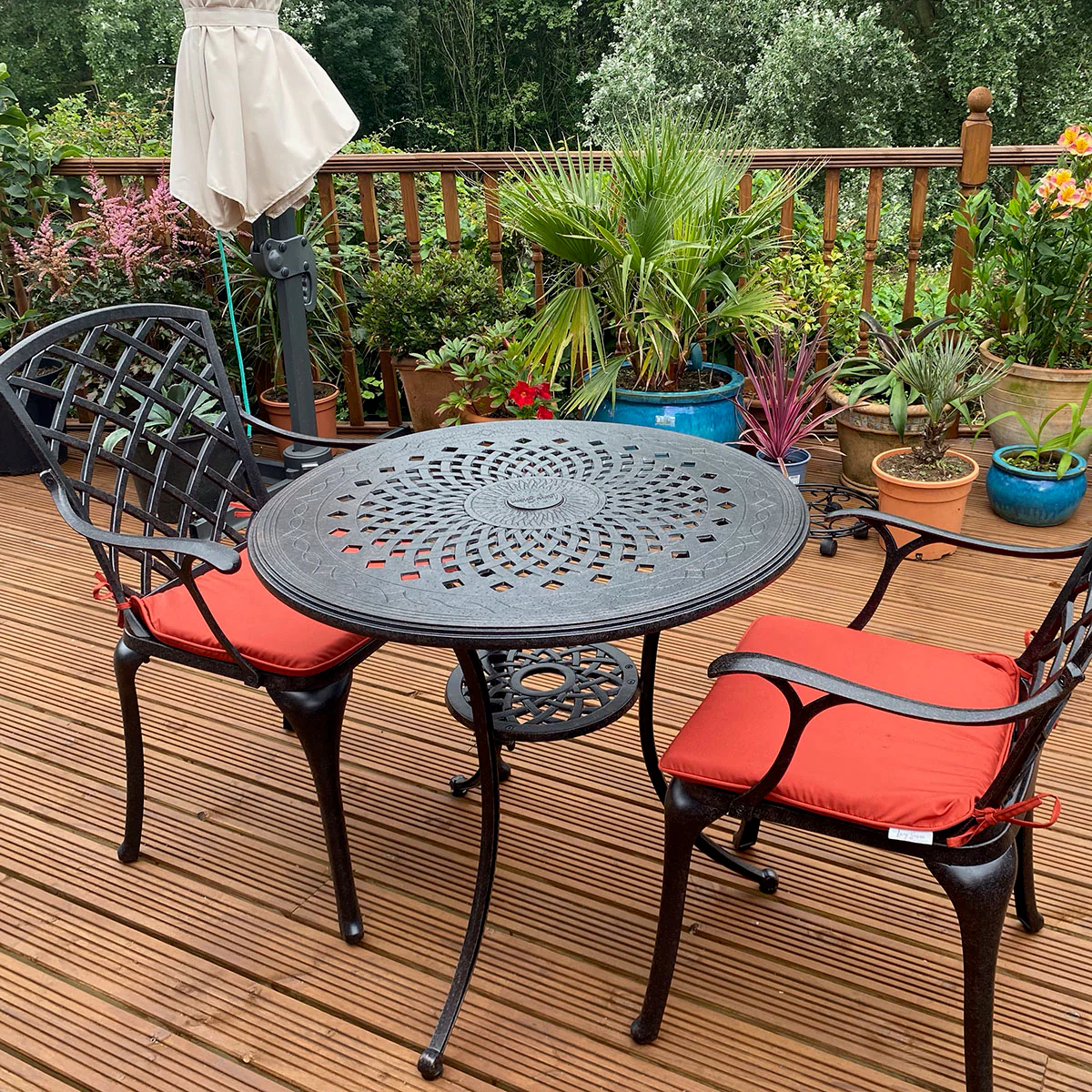 Anna Table 2 Seater Set - Antique Bronze - Image 14