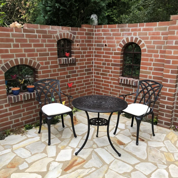 Anna Table 2 Seater Set - Antique Bronze - Image 3