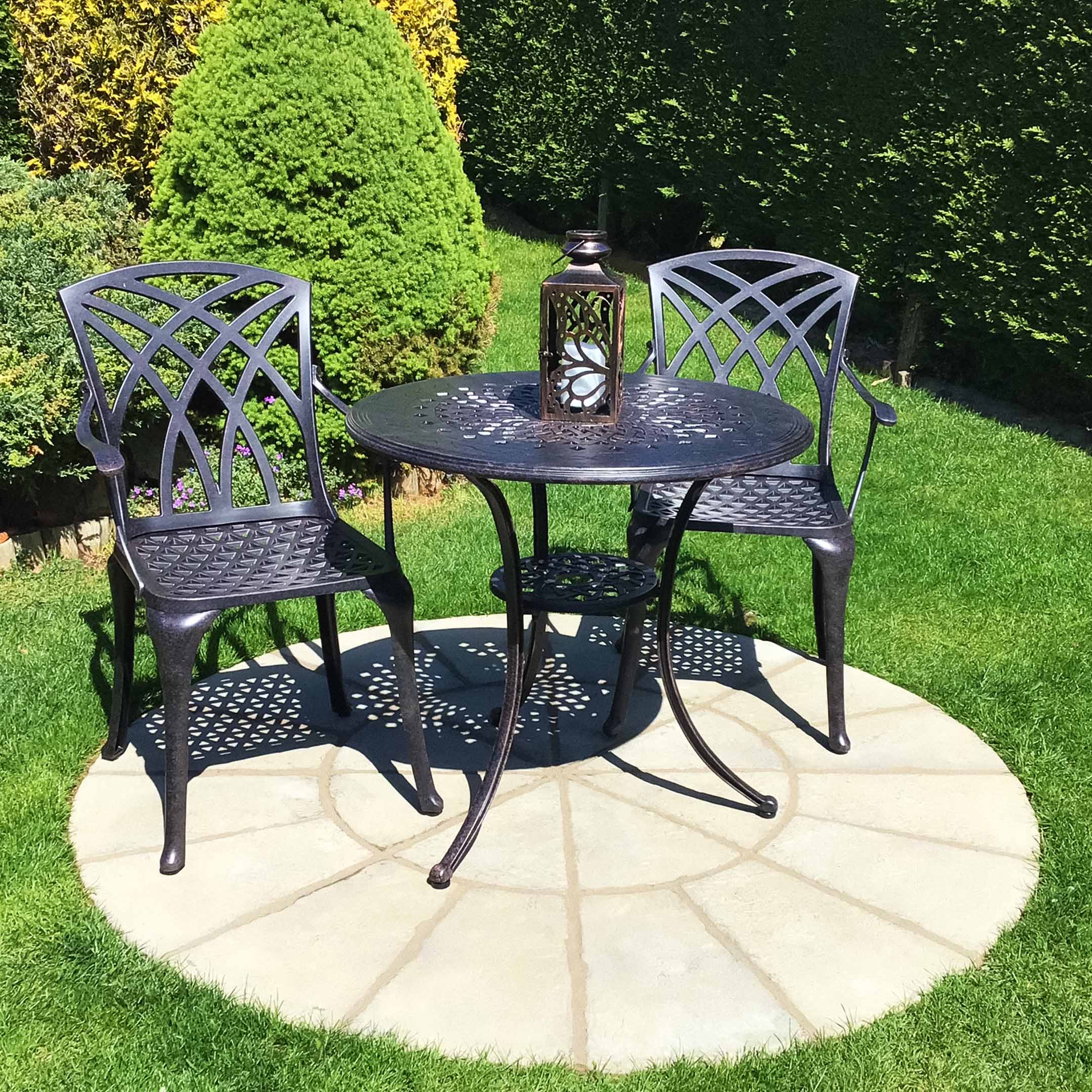 Anna Table 2 Seater Set - Antique Bronze - Image 5