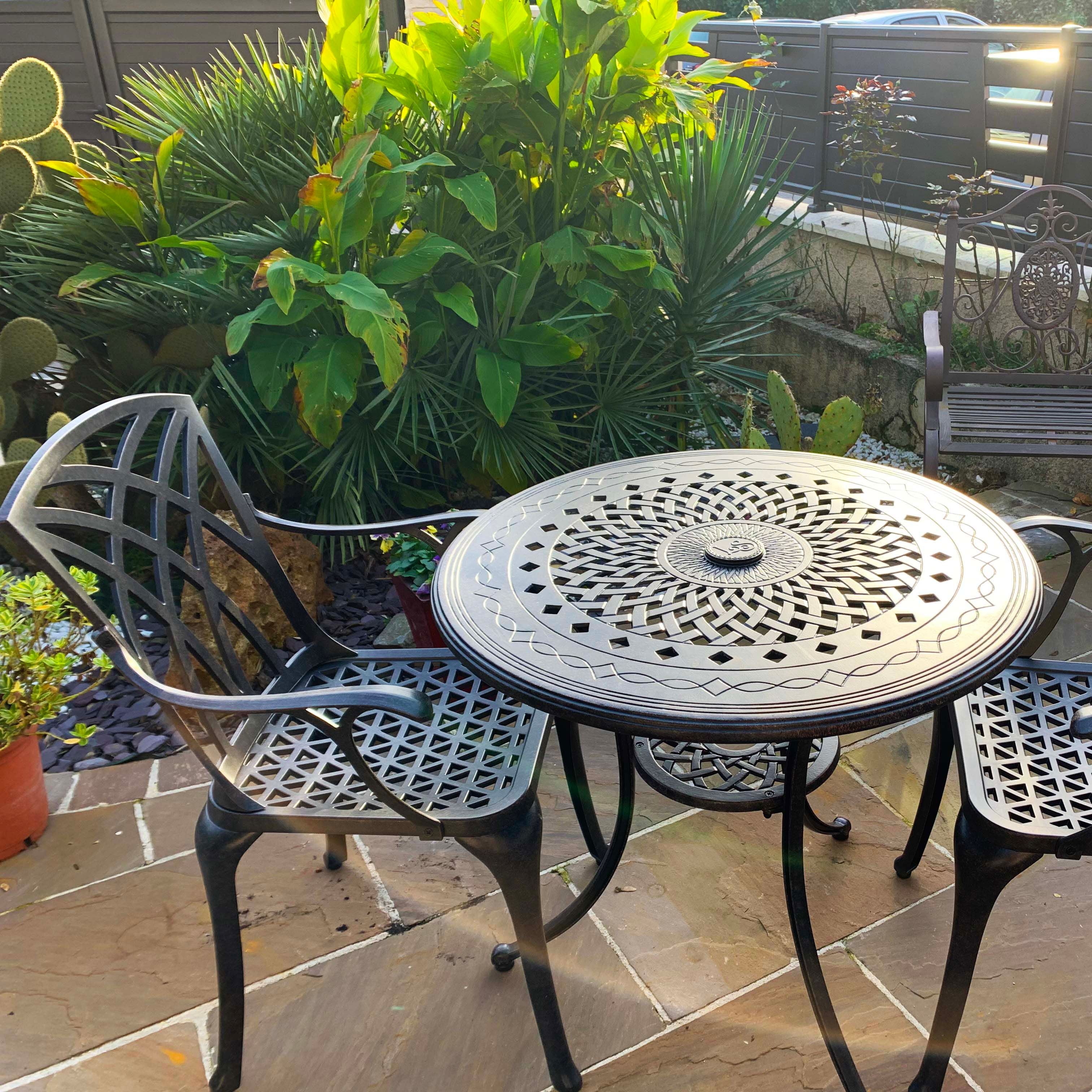 Anna Table 2 Seater Set - Antique Bronze - Image 6