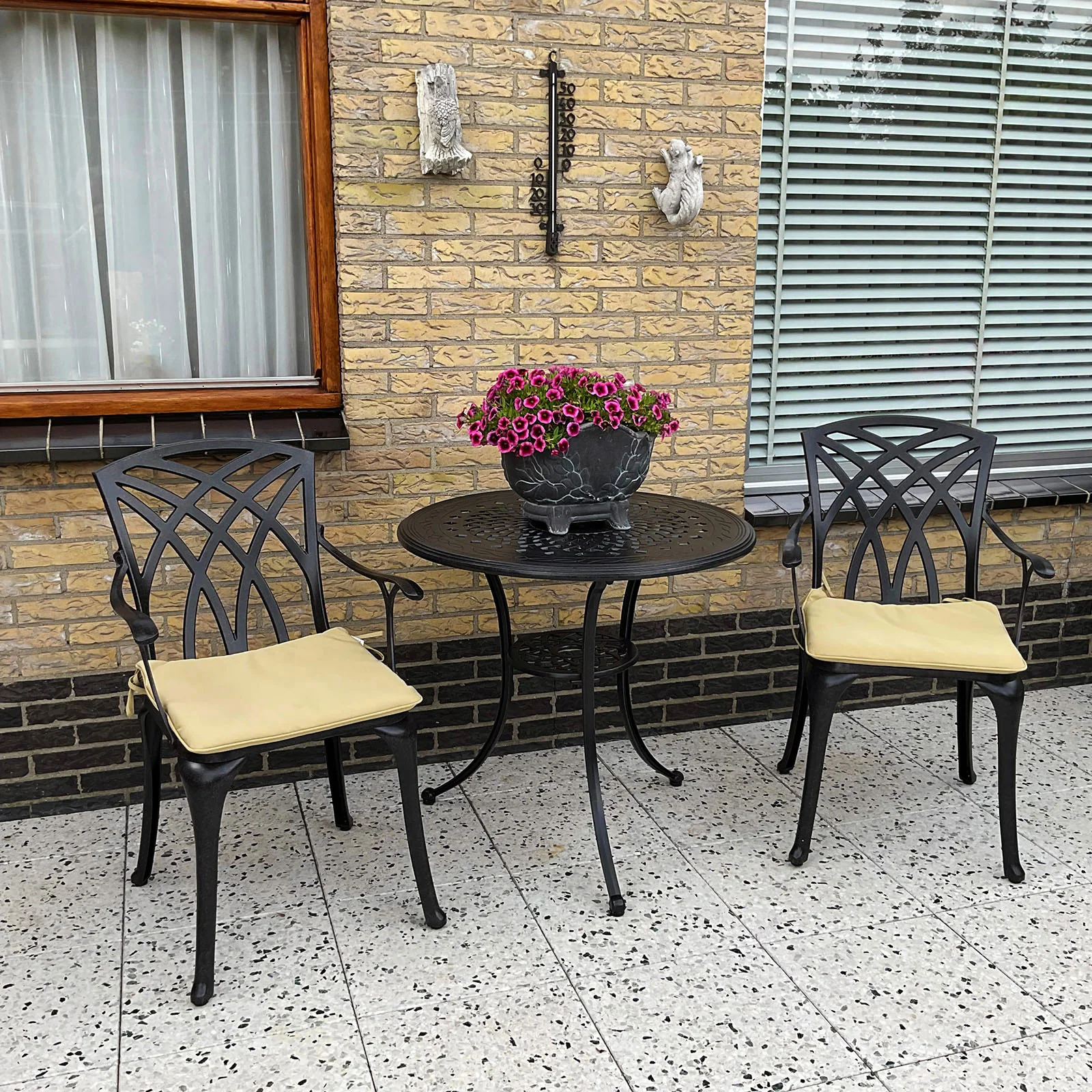 Anna Table 2 Seater Set - Antique Bronze - Image 7