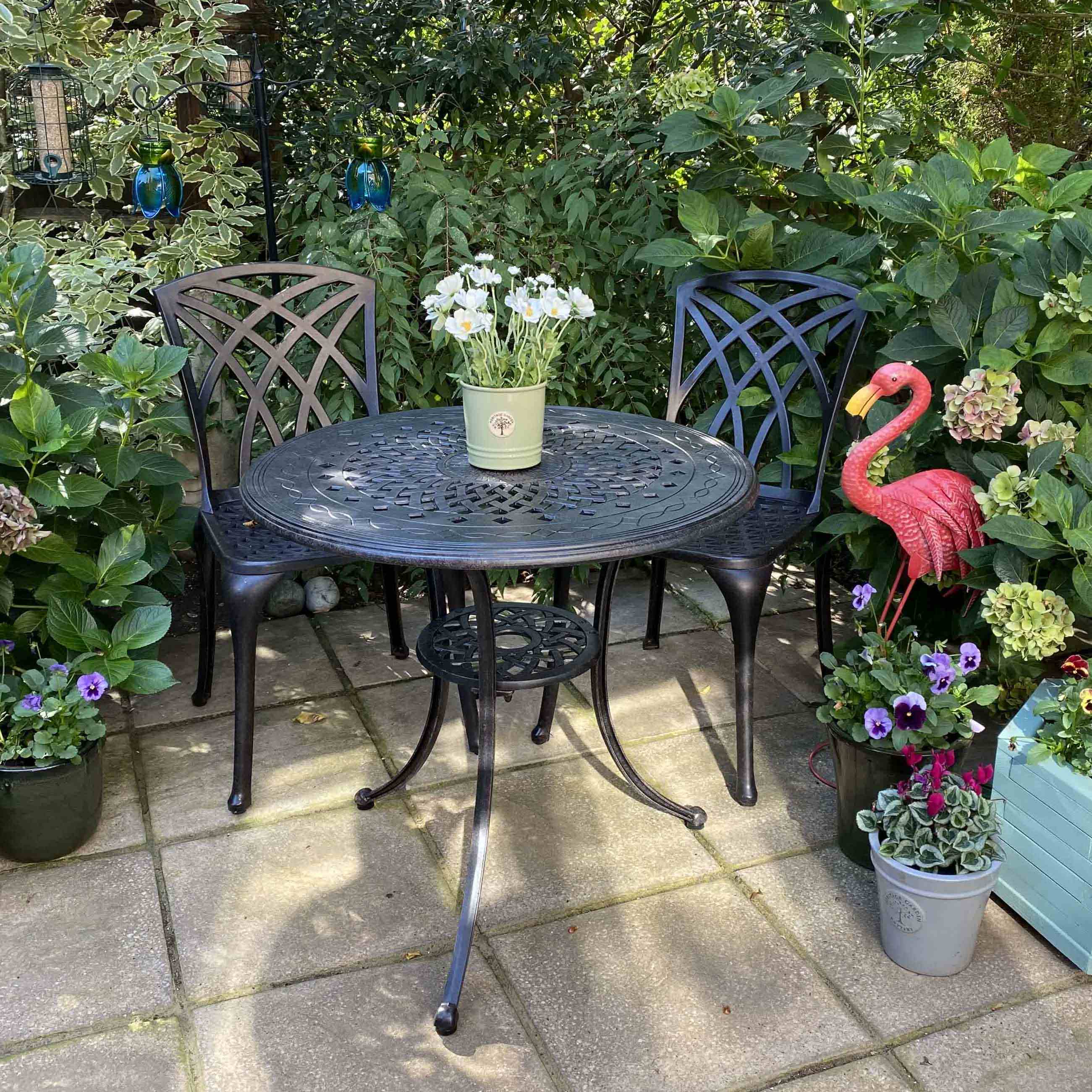 Anna Table 2 Seater Set - Antique Bronze - Image 9