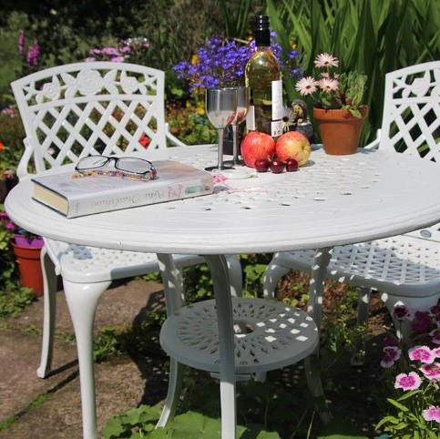 Anna Table 2 Seater Set - White - Image 9