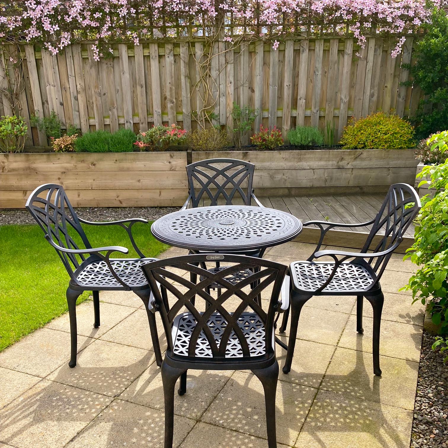 Anna Table 4 Seater Set - Antique Bronze - Image 6