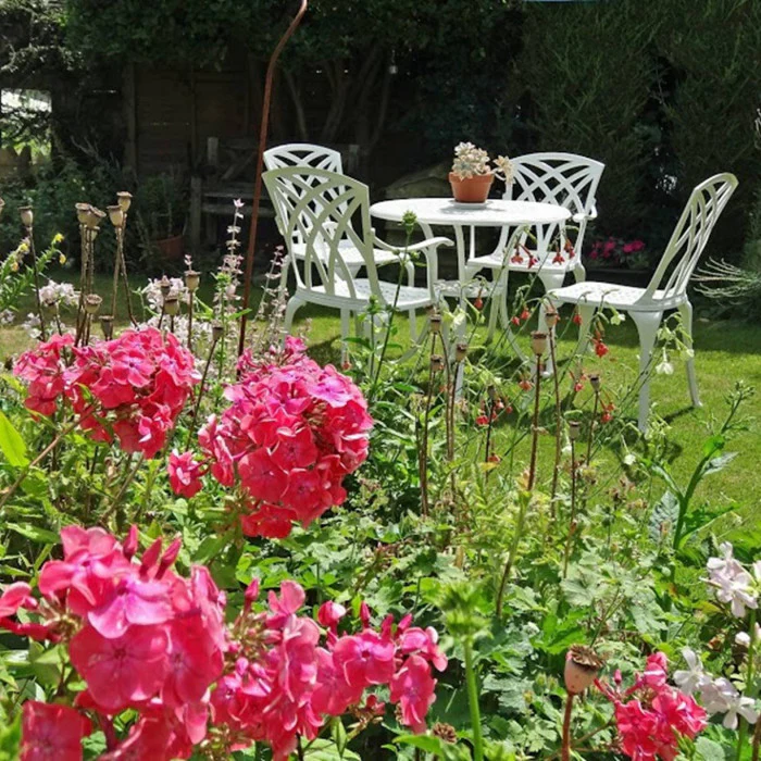 Anna Table 4 Seater Set - White - Image 10