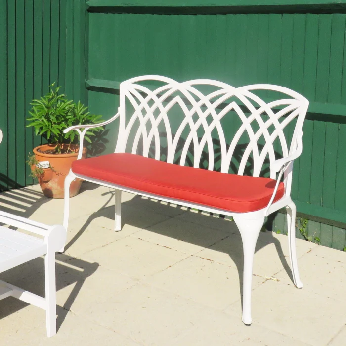 April Bench Cushion - Terracotta - Image 5