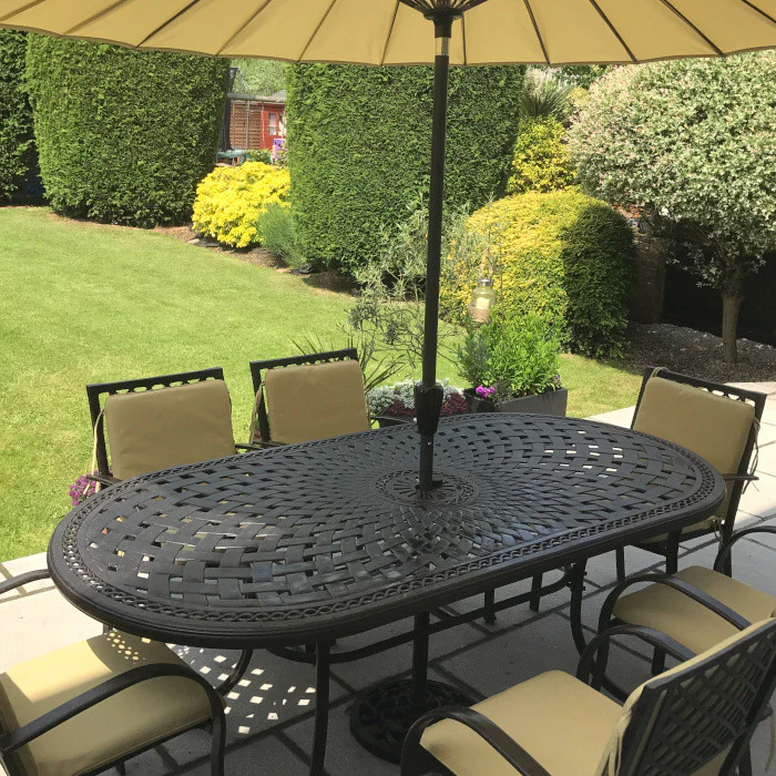 Catherine Table 6 Seater Set - Antique Bronze - Image 12