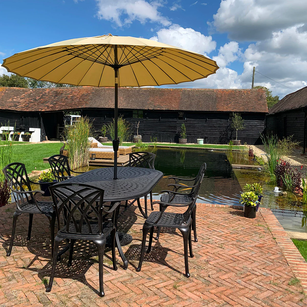 Catherine Table 6 Seater Set - Antique Bronze - Image 23