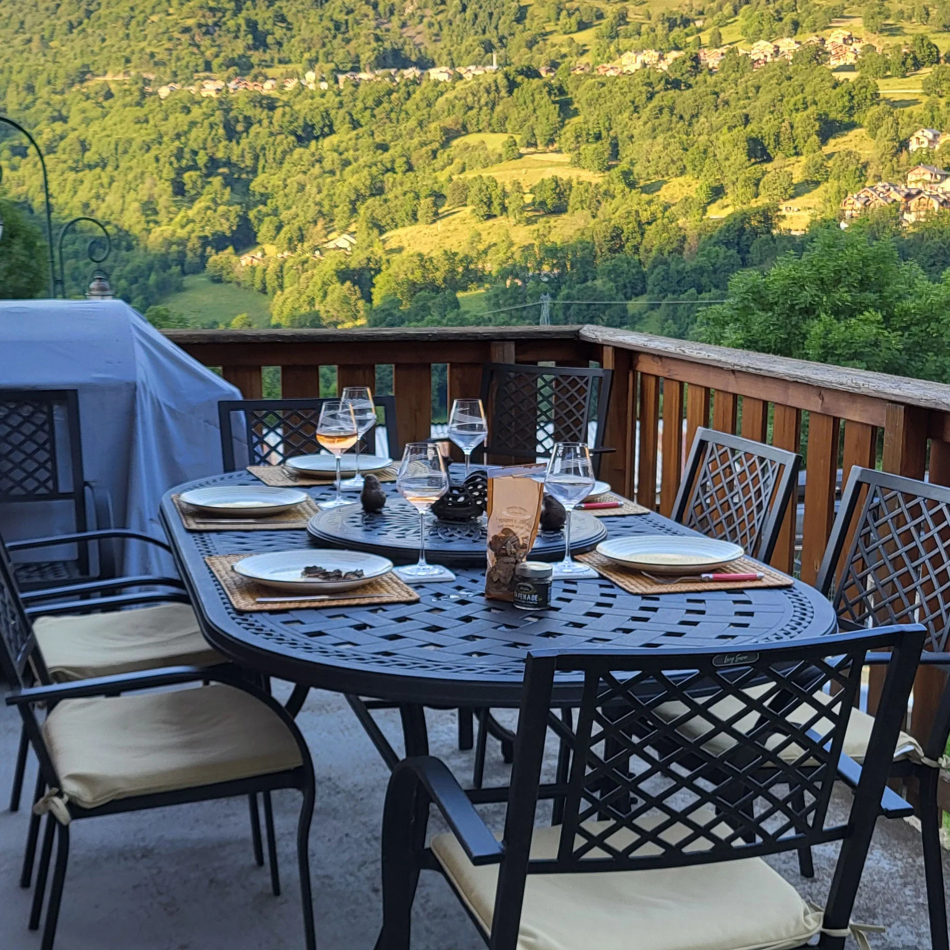 Catherine Table 6 Seater Set - Antique Bronze - Image 24