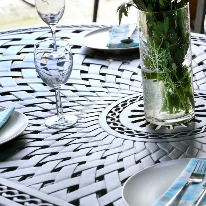 Catherine Table 6 Seater Set - Slate - Image 15