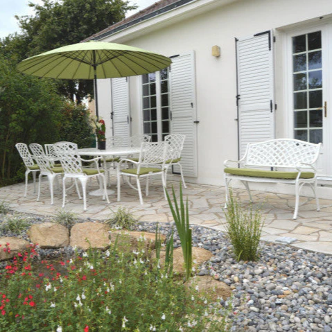 Catherine Table 6 Seater Set - White - Image 12