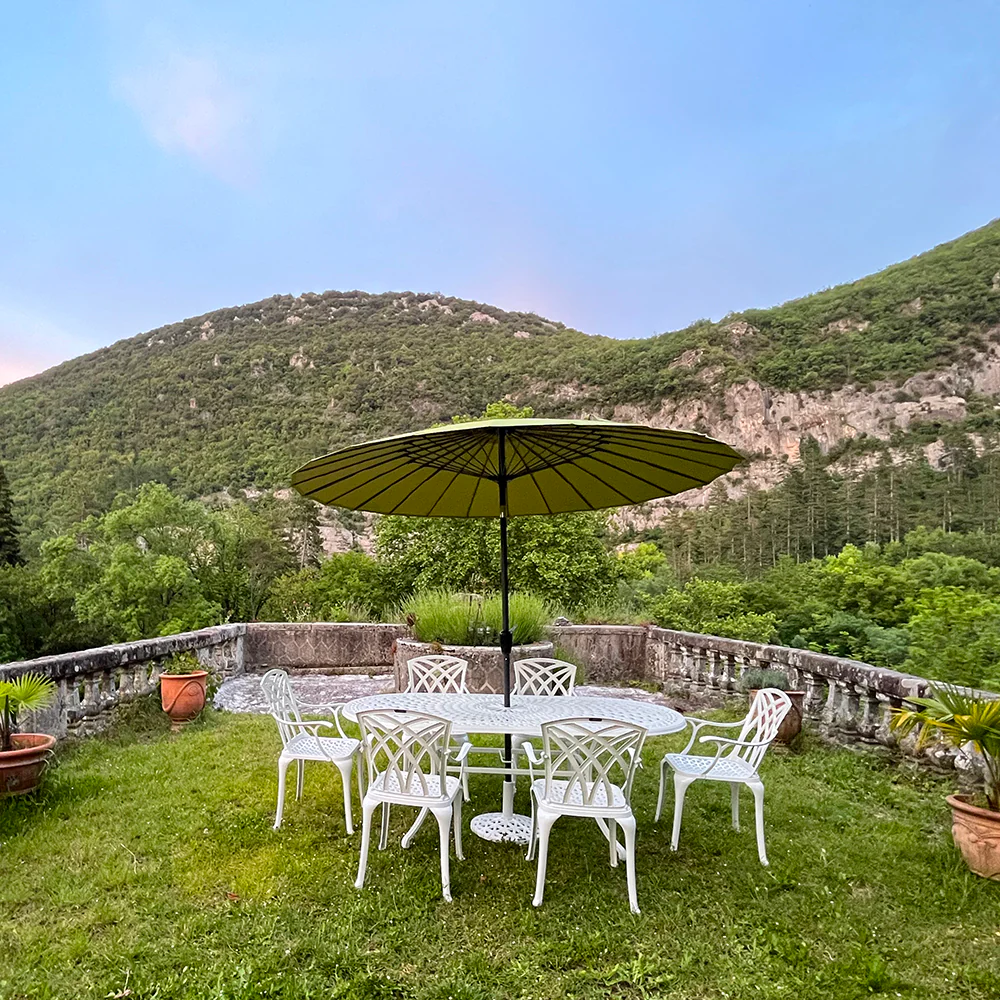Catherine Table 6 Seater Set - White - Image 4