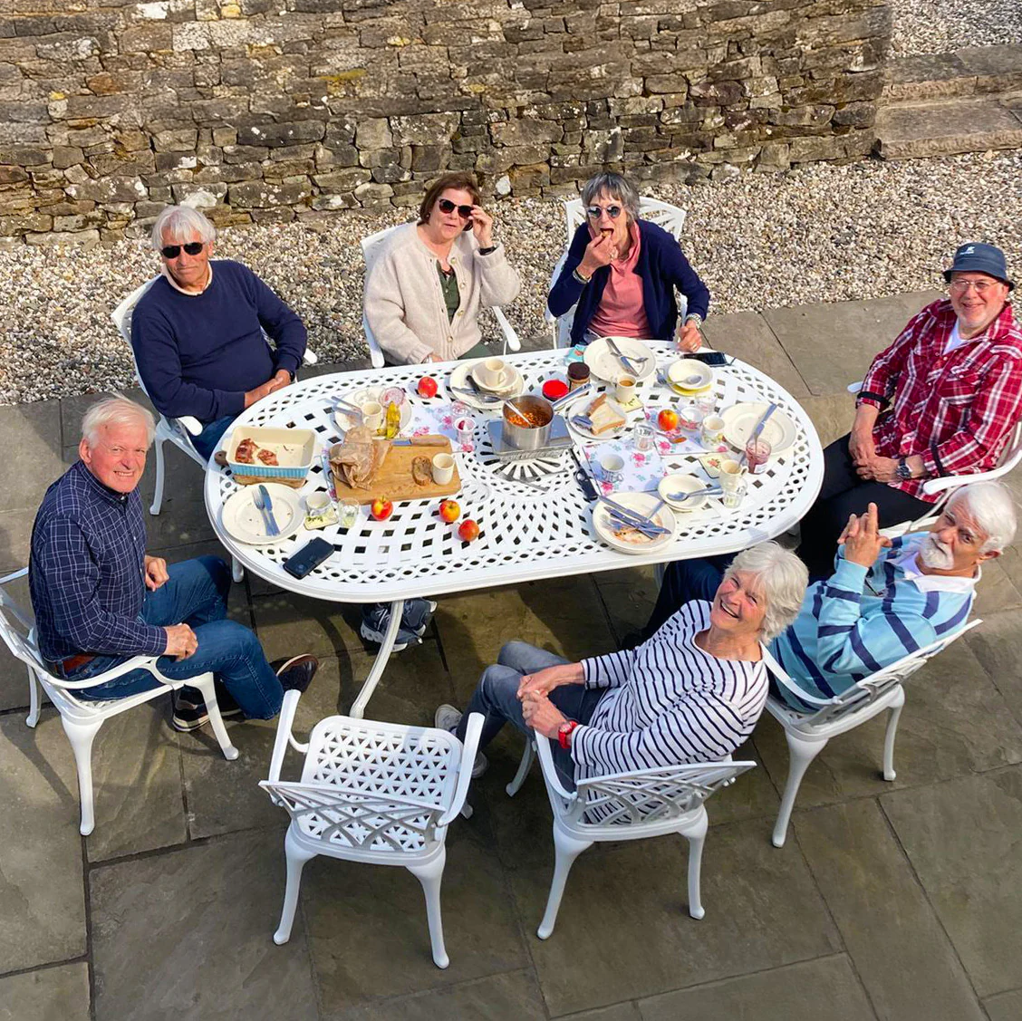 Catherine Table 6 Seater Set - White - Image 7