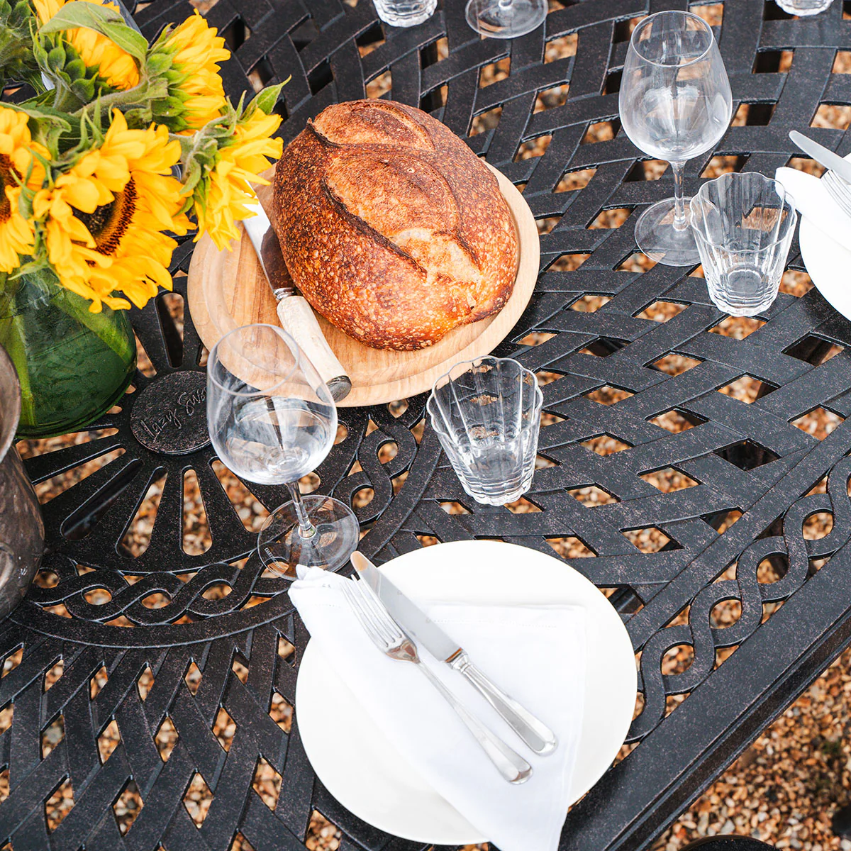 Catherine Table 8 Seater Set - Antique Bronze - Image 16