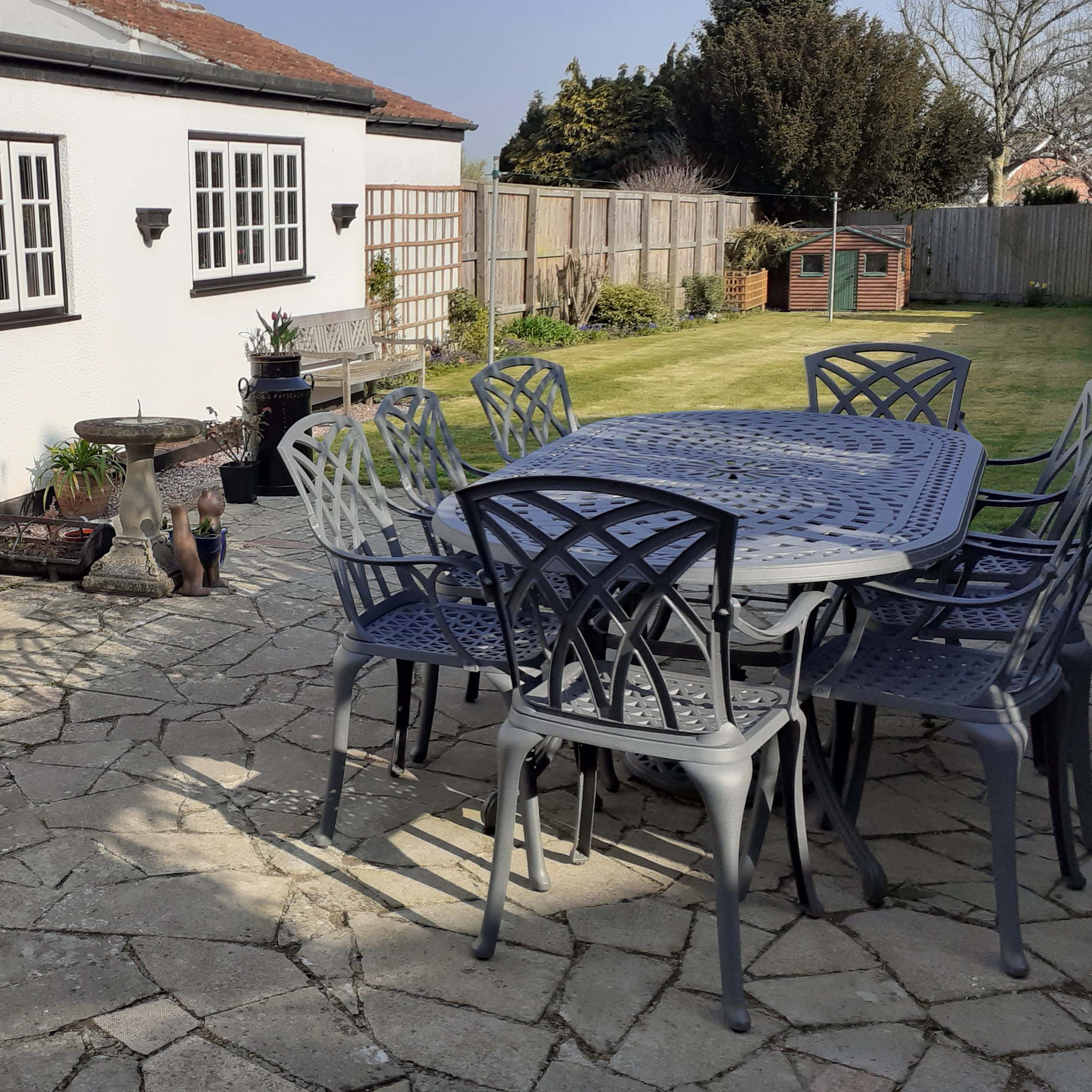 Catherine Table 8 Seater Set - Slate - Image 16