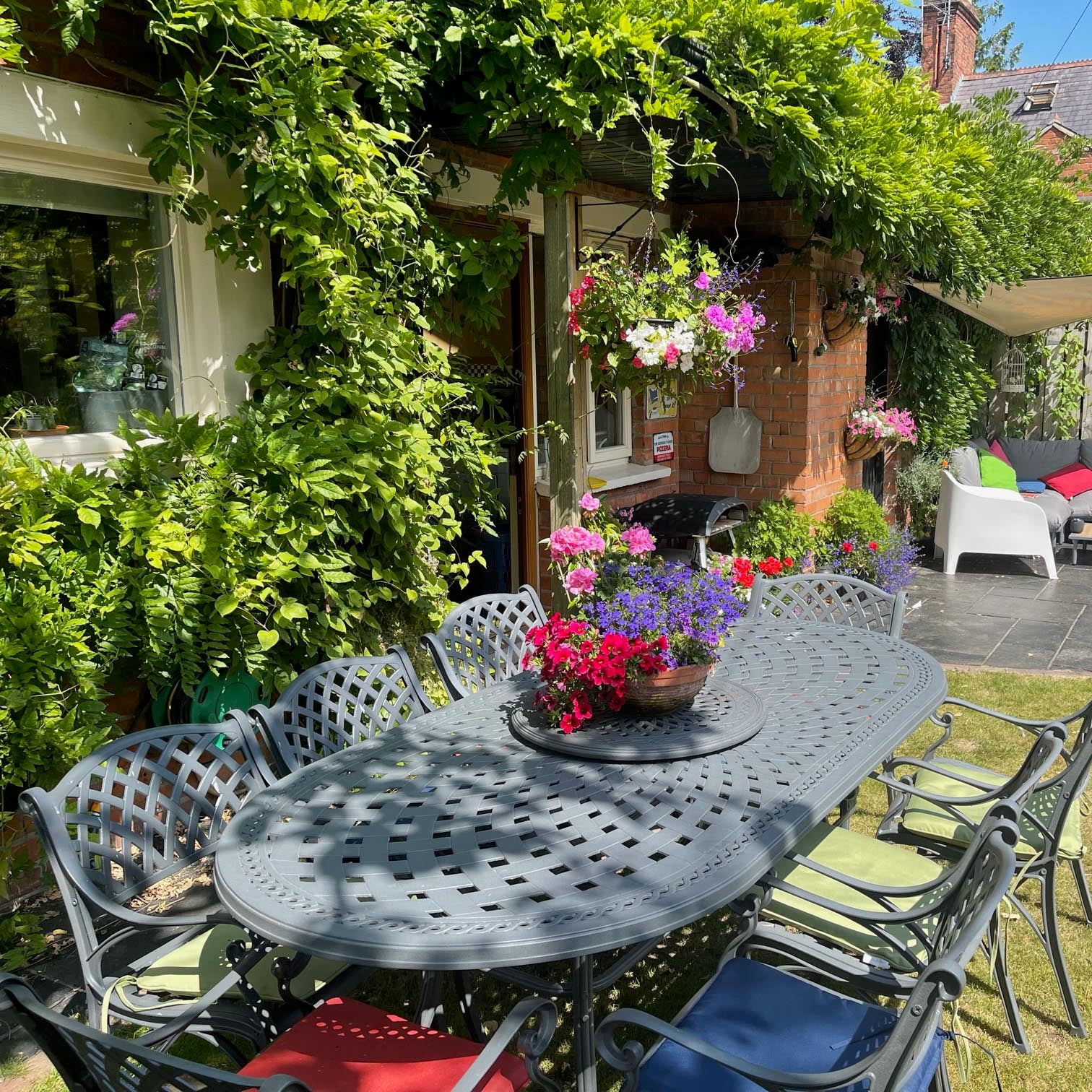 Catherine Table 8 Seater Set - Slate - Image 7