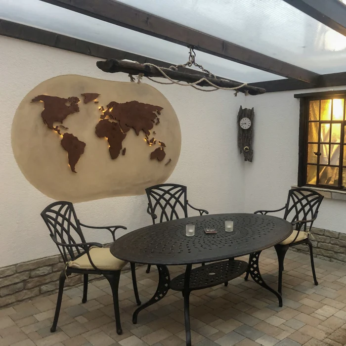 Charlotte Table 6 Seater Set - Antique Bronze - Image 13