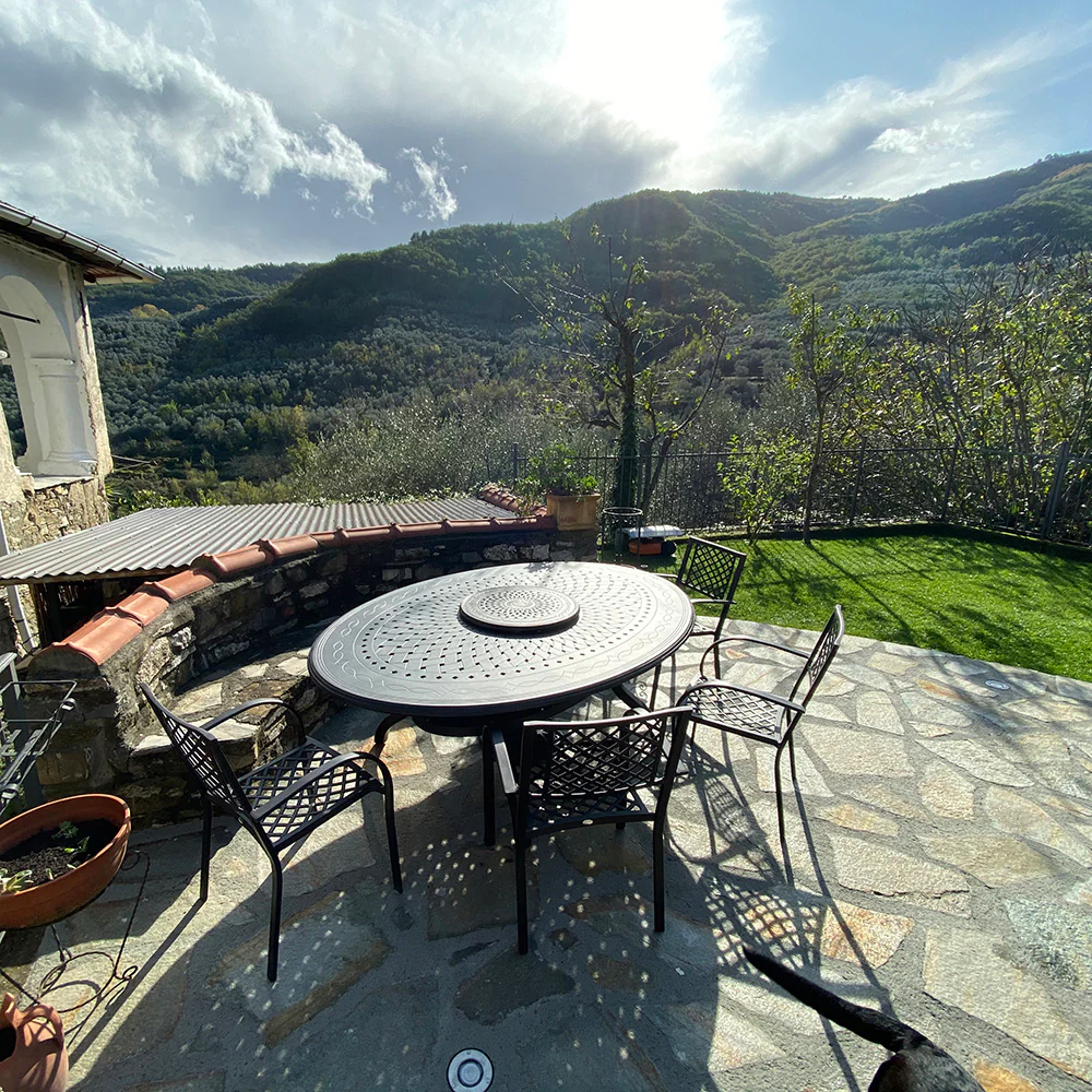 Charlotte Table 6 Seater Set - Antique Bronze - Image 6