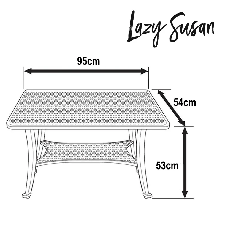 Claire Table 2 Seater Set - Antique Bronze - Image 17