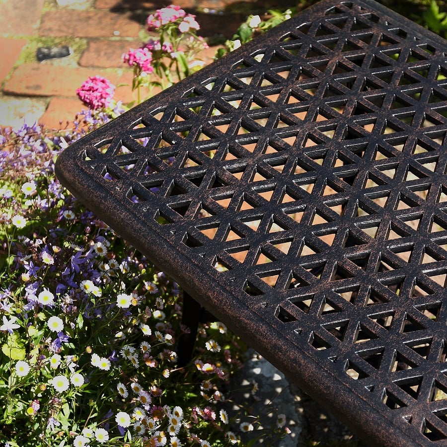 Claire Table 2 Seater Set - Antique Bronze - Image 4