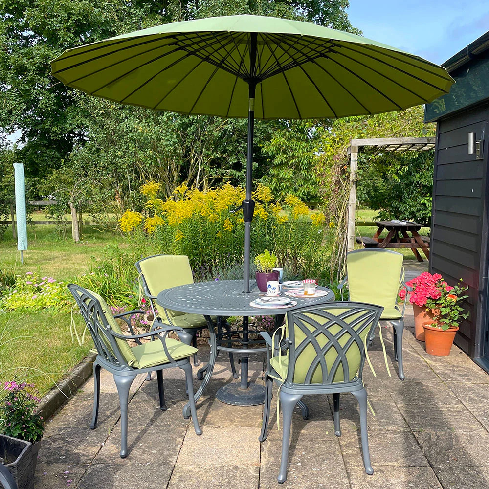 Alice Table 4 Seater Set - Slate - Image 17