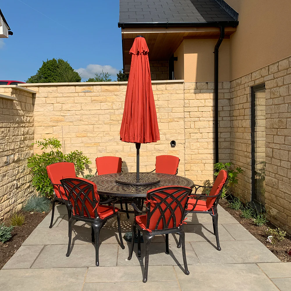 Frances Table 6 Seater Set - Antique Bronze - Image 10