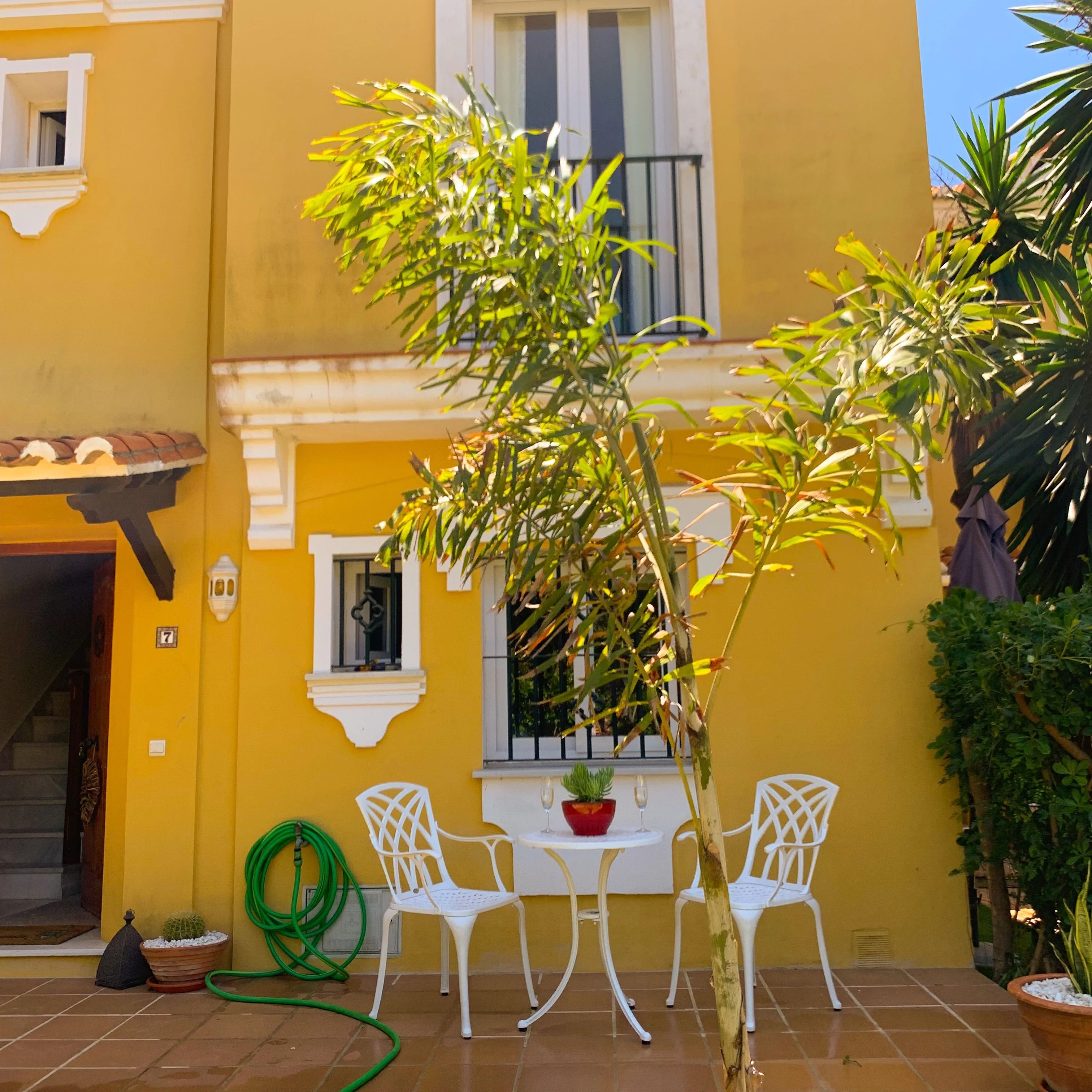 Ella Bistro Table 2 Seater Set - White - Image 6