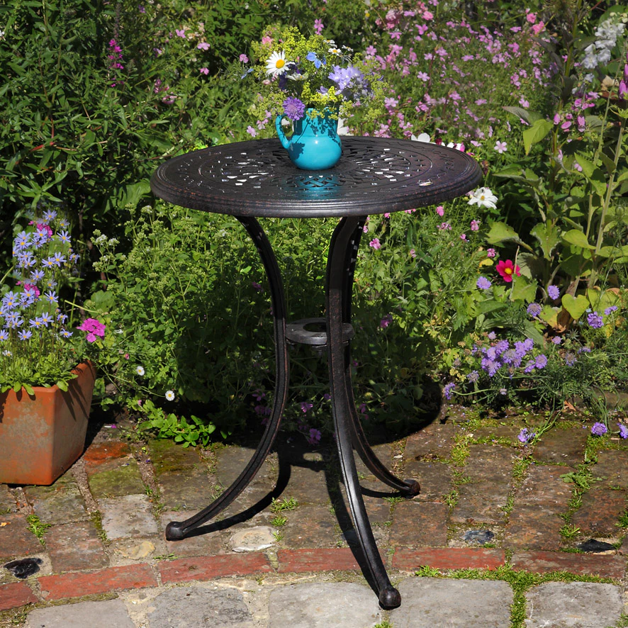 Ella Bistro Table - Antique Bronze - Image 5
